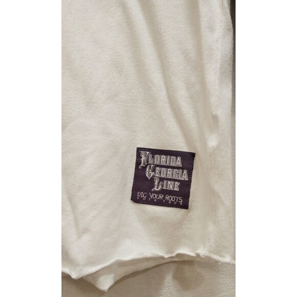 Florida Georgia Line Women's Medium Red White Blue 2016 Dig Your Roots Tour Note - Picture 4 of 8